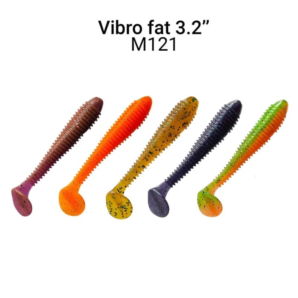 Силіконова приманка Crazy Fish Vibro fat 3.2" 73-80-M121-6 кальмар