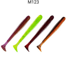 Силіконова приманка Crazy Fish Vibro worm 2.5'' 81-65-M123-6 кальмар 