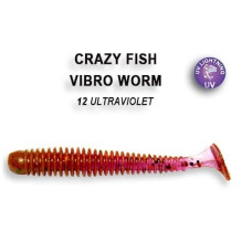 Силіконова приманка Crazy Fish Vibro worm 3" 11-75-12-6 кальмар