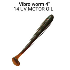Силіконова приманка Crazy Fish Vibro Worm 4'' 75-100-14-6 кальмар 
