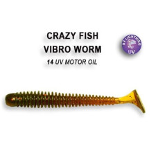 Силіконова приманка Crazy Fish Vibro worm 2" 3-50-14-6 кальмар
