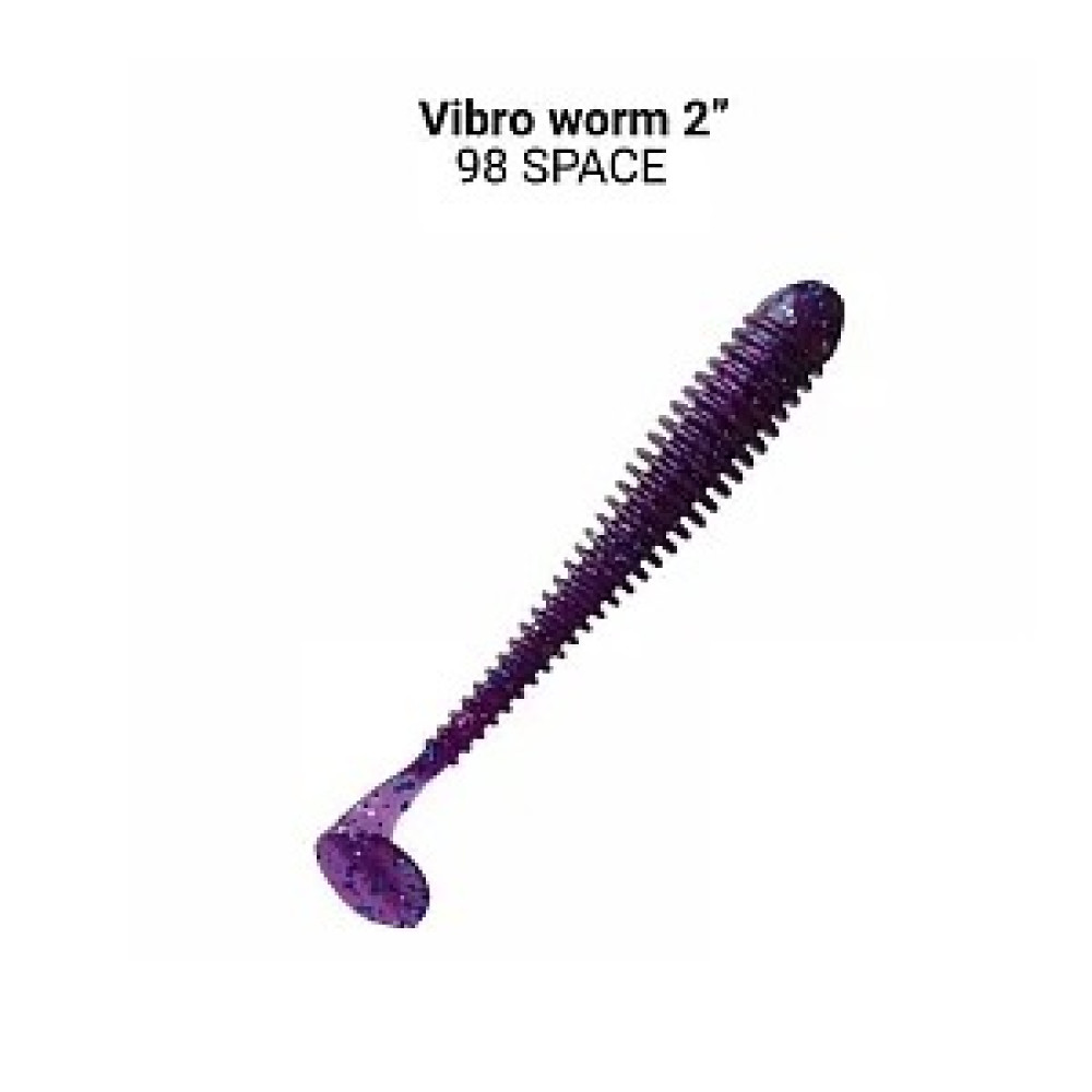 Силіконова приманка Crazy Fish Vibro worm 2" 3-50-98-6 кальмар
