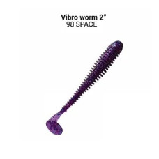 Силіконова приманка Crazy Fish Vibro worm 2" 3-50-98-6 кальмар