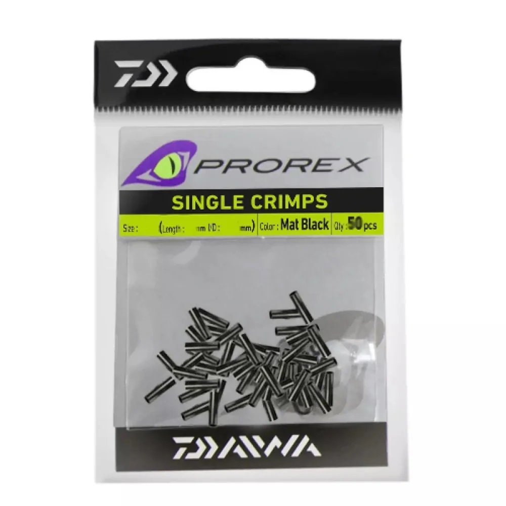 Обжимні трубки Daiwa Prorex Single Crimps L 1.40mm 50pcs