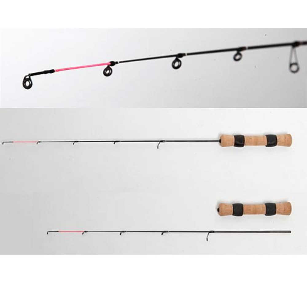 Вудка зимова розбірна Team Salmo ICE FEEDER (графіт, руків'я EVA, тубус) 63см