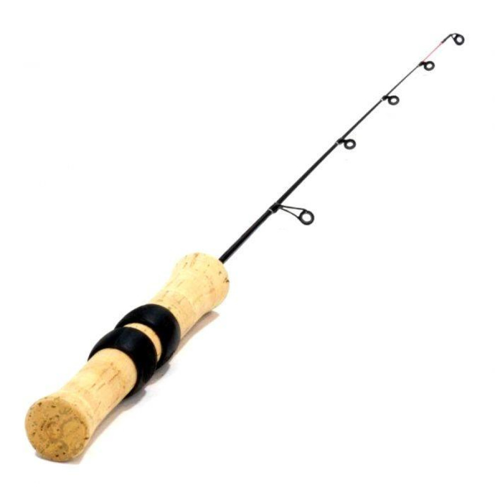 Вудка зимова розбірна Team Salmo ICE FEEDER (графіт, руків'я з пробки, тубус) 64см