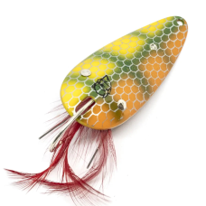 Блешня коливаюча Dardevle Weedless 70mm 21g #Orange/Green Perch Scale 