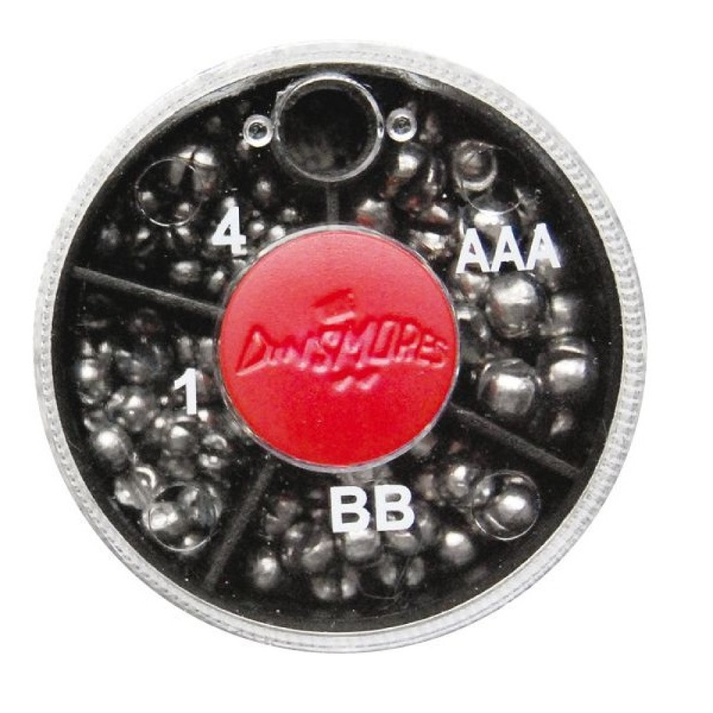 Набір грузил Dinsmores 4 COMPARTMENT ROUND AAA,BB,1,4 D7162