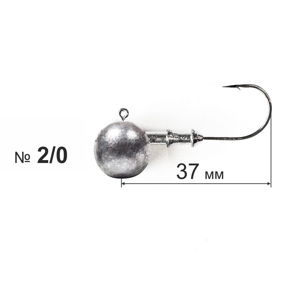 Джиг-головка "Дніпро-Свинець" 12гр 2/0 (5шт)