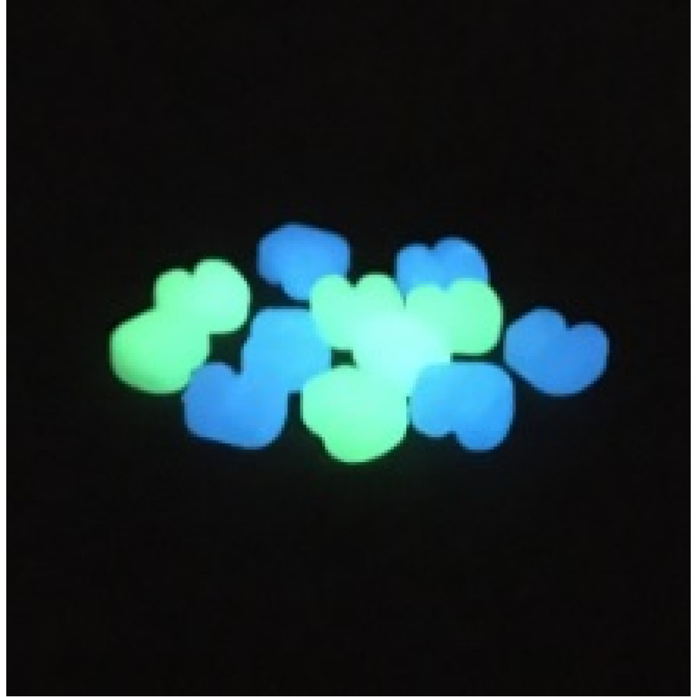 Світлонакопичувальні стопори для бойлів у вигляді кукурудзи Enterprise Tackle ET55MN SWEETCORN HAIR STOP MINI NITEGLOW BLUE & GREEN MIXED