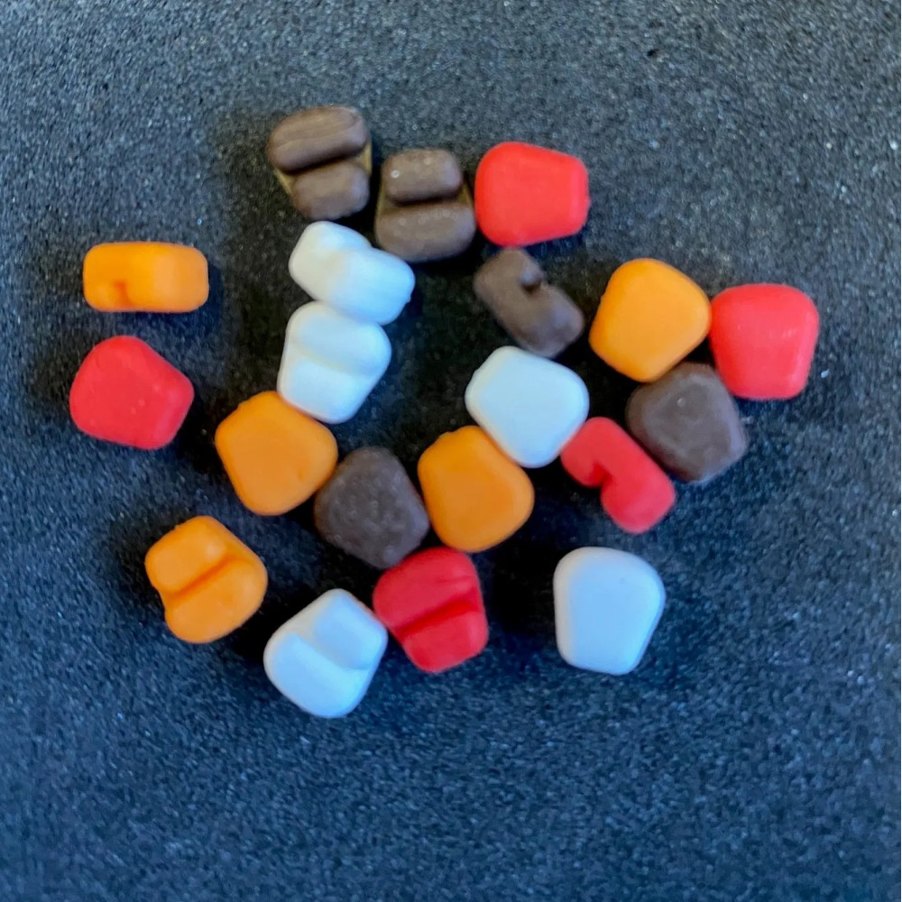 Стопори для бойлів у вигляді кукурудзи Enterprise Tackle ET55MSC SWEETCORN HAIR STOP MINI MIXED COLOURS