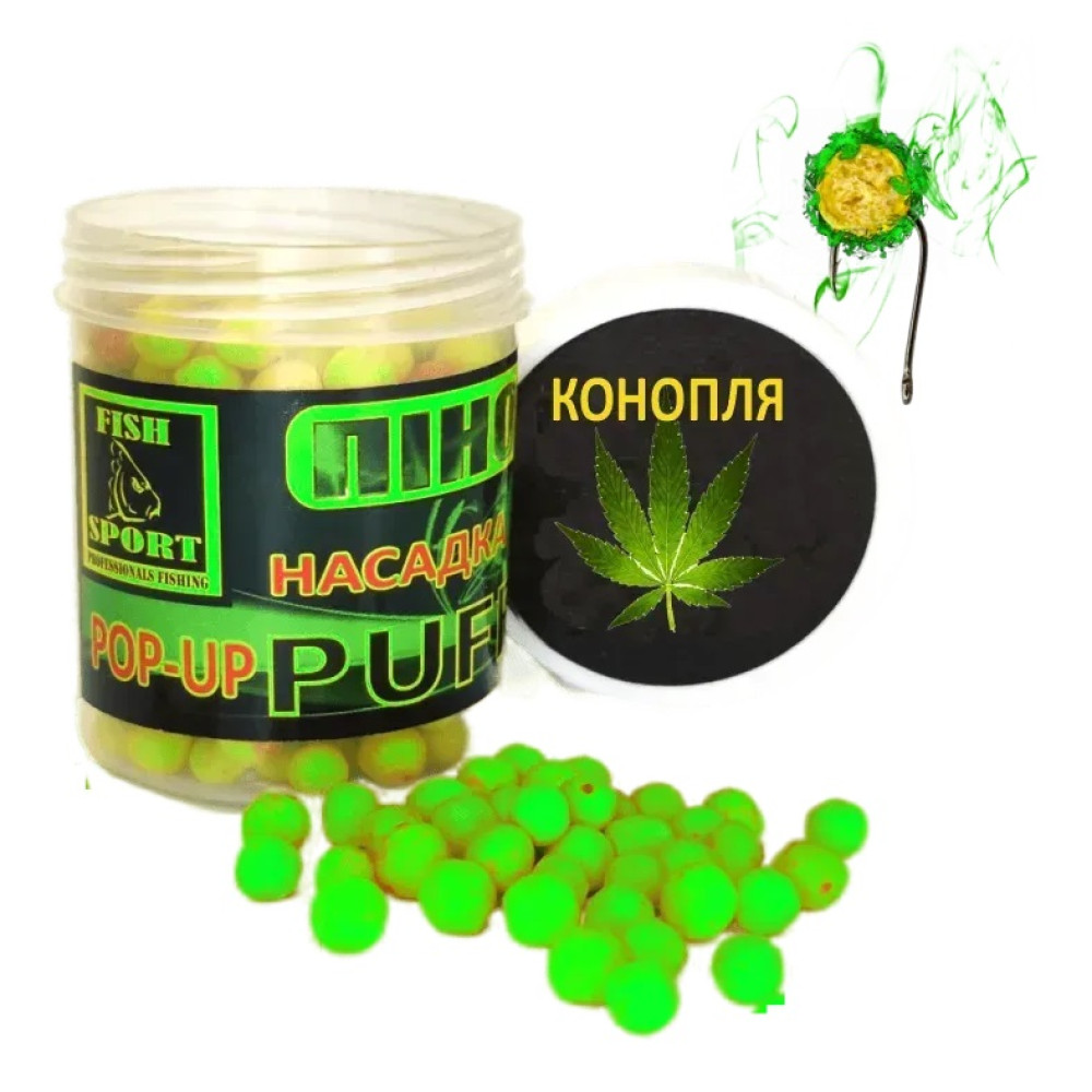 Пінотісто желейне Fish Sport PUFFI ПИЛІК (ефект фдюо-дим) Конопля 100мл