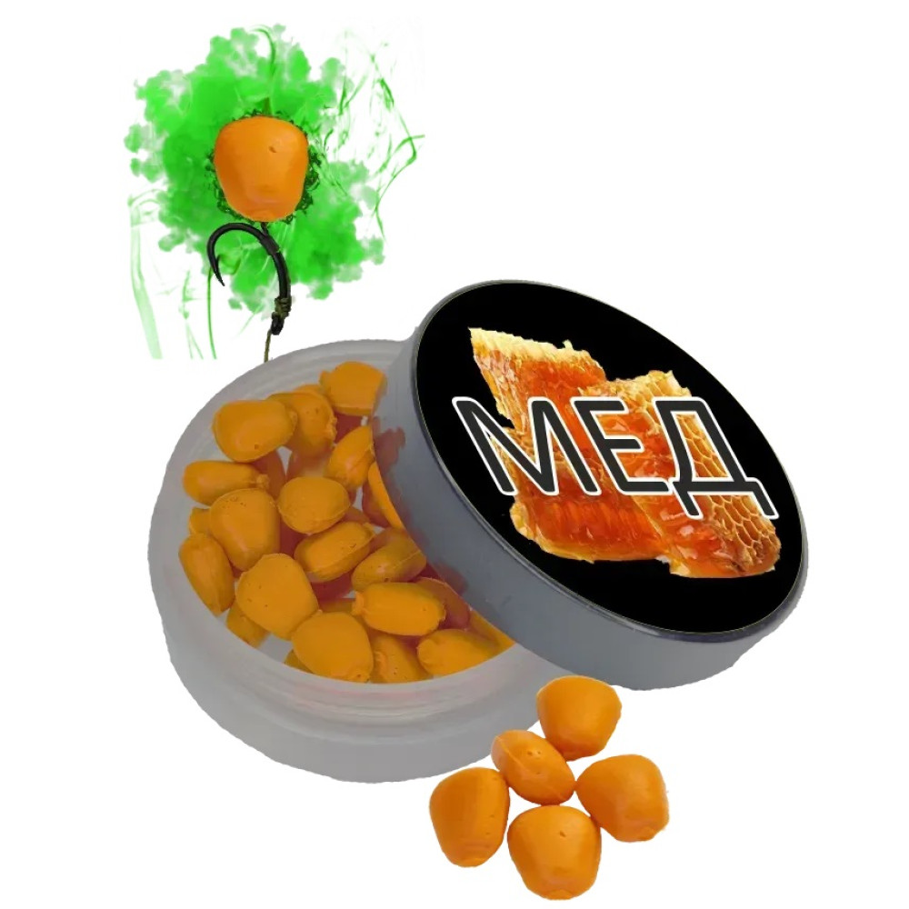 Кукурудза желейна Fish Sport ПИЛІК (эфект флюоро дим) Мед 10мм