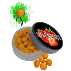 Кукурудза желейна Fish Sport ПИЛІК (эфект флюоро дим) Полуниця 10мм 