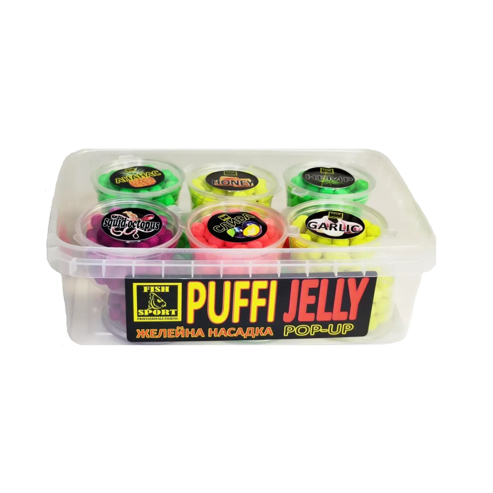 Набір насадок Fish Sport PUFFI JELLY желейне пінотісто 12шт