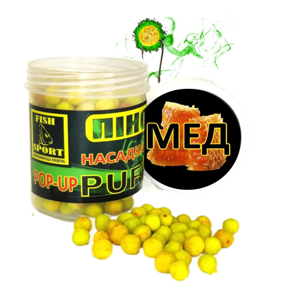 Пінотісто желейне Fish Sport PUFFI ПИЛІК (ефект фдюо-дим) Мед 100мл