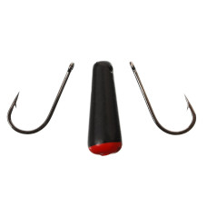 Приманка зимова Балда чорний/червоний 4,0г , FB-BLRD-04 Flagman