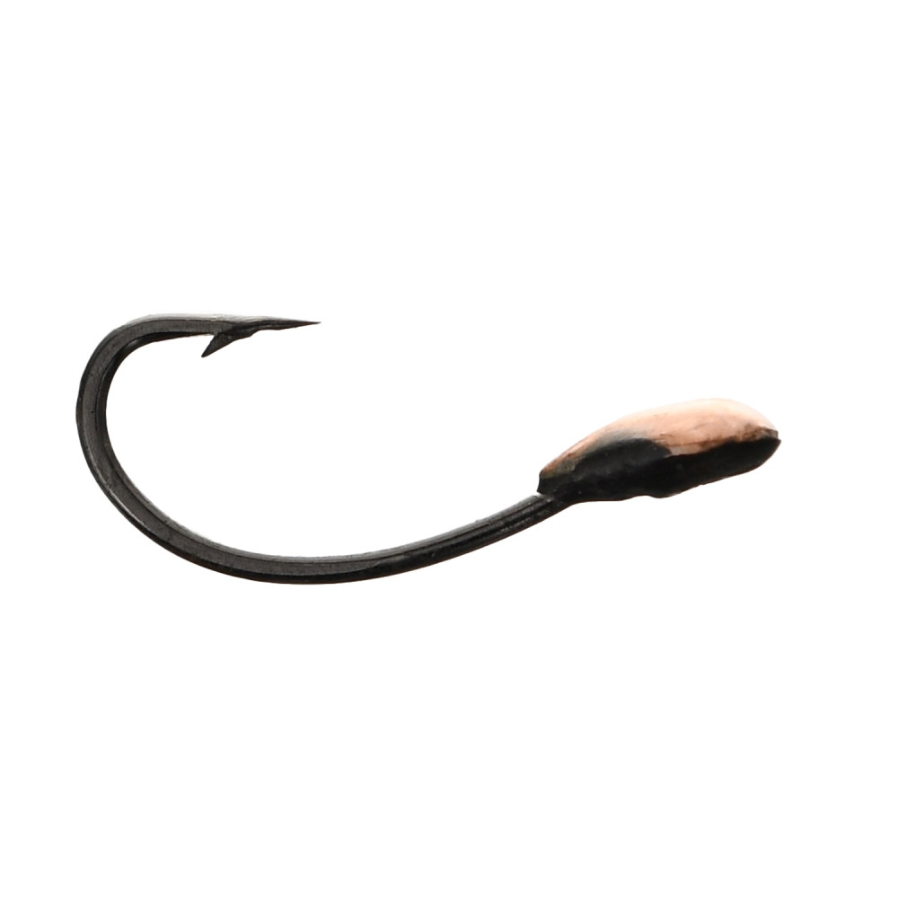 Мормишка літня паяна "Короп-крапля" №17 Curved Shank BN#8 мідь, KPK17-CS8B-C