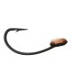 Мормишка літня паяна "Короп-окуневе око" №33 Curved Shank BN#6 мідь, KPO33-CS6B-C