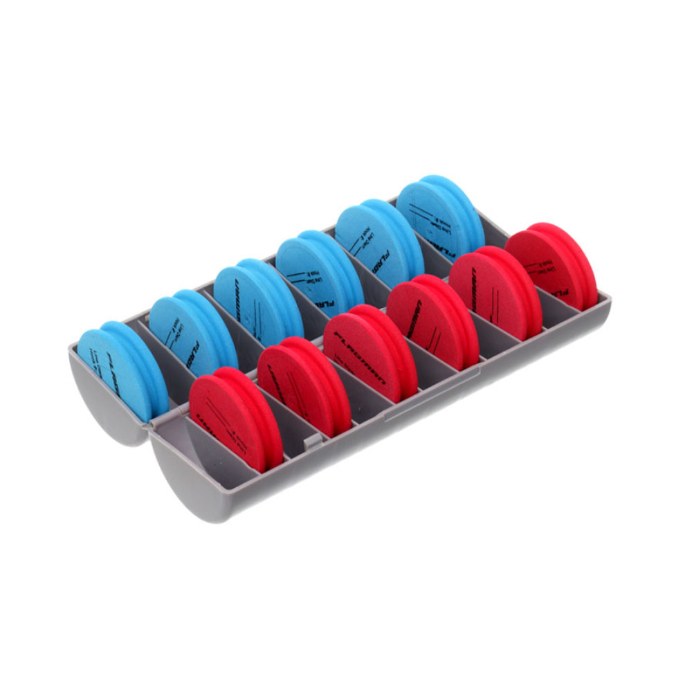Поводочниця фідерна Flagman Rig Box Whith EVA Spools (Round Box) 12 pcs, DFY12