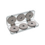 Поводочниця фідерна Rig Box Whith EVA Spools (Round Box) 6 pcs, DFY6