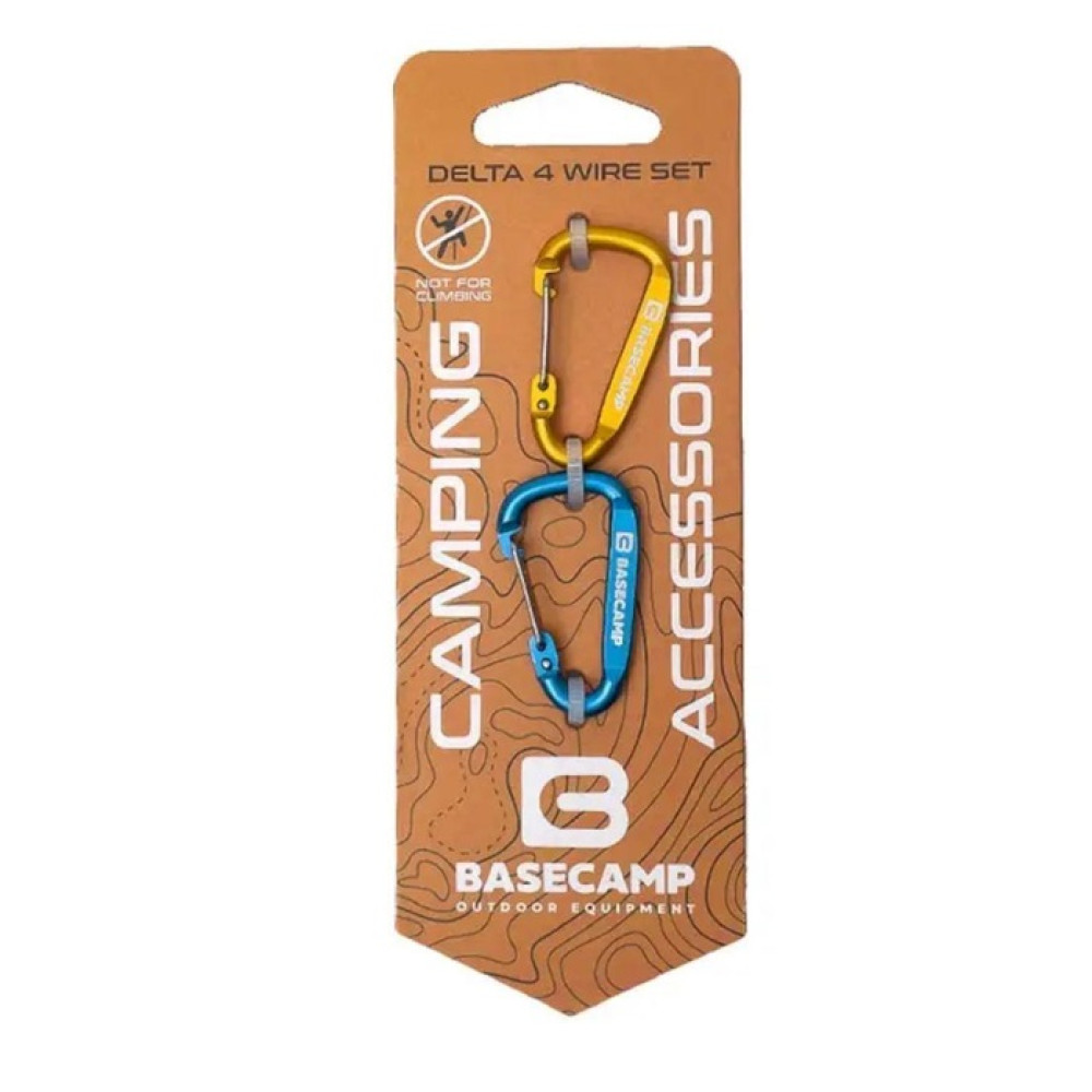 Набір алюмінієвих сервісних карабінів Delta 4 Wire Set (2 шт) BCP 61316 BASECAMP