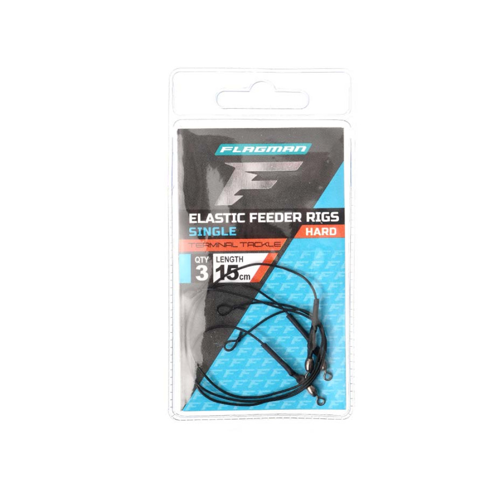 Фідергам одинарний Flagman Elastic Single Feeder Rigs Hard 15 см 3 шт
