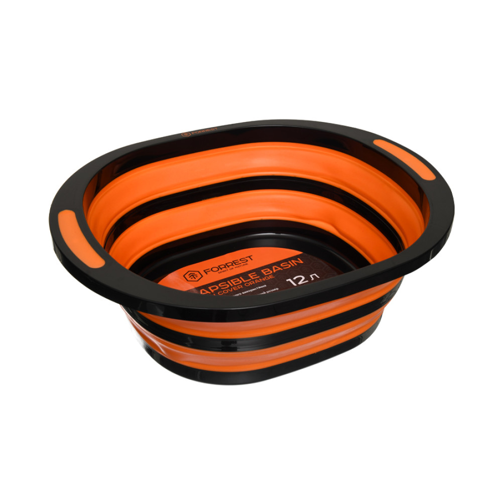Відро Forrest силіконове Collapsible Basin 12L Orange, FCB12O-C