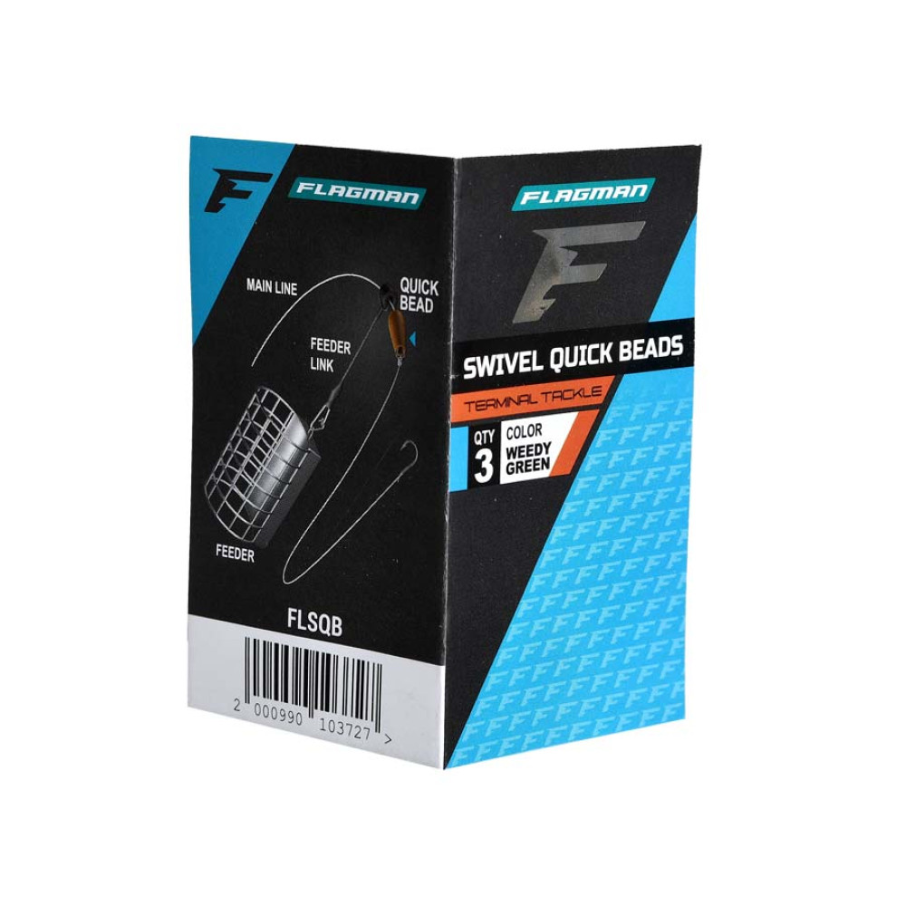 Намистина відбійна зі швидкозмінним вертлюгом Flagman Swivel Quick Beads 3pcs, FLSQB