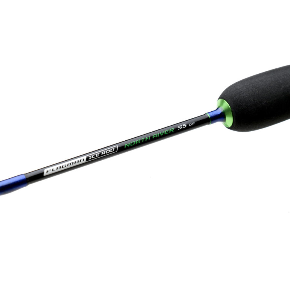 Вудлище зимове Flagman Ice "North River" rod flat top black 55cm, FNR1012-55