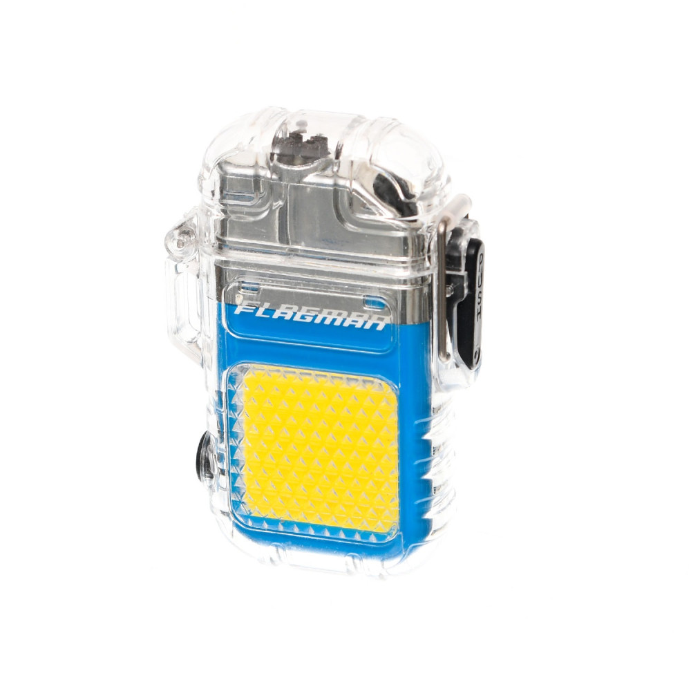 Запальничка електронна Flagman +ліхтар з акумулятором, F0020007