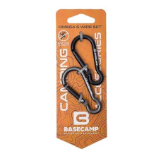 Набір алюмінієвих сервісних карабінів Omega 6 Straight Set (2 шт) BCP 61215  BASECAMP
