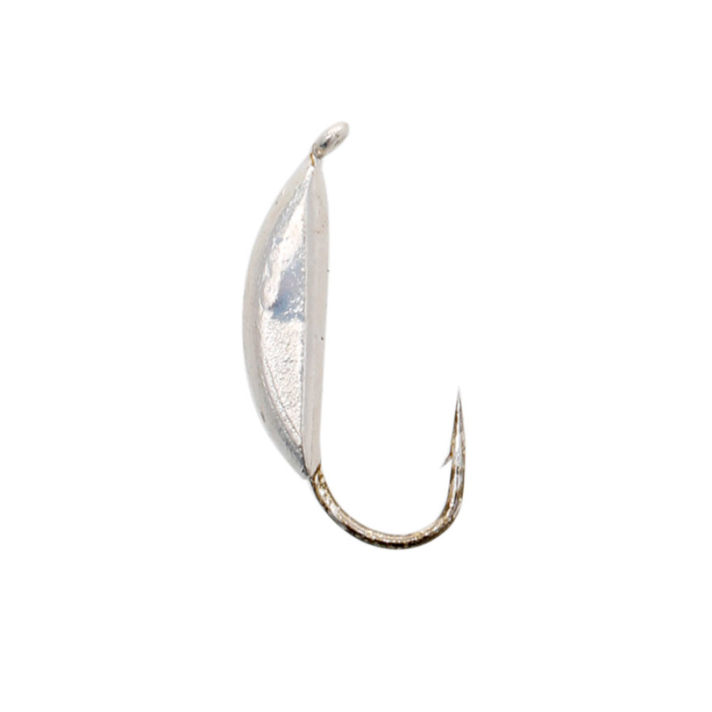 Мормишка вольфрамова Flagman Супер банан d=2.5мм срібло, P2625-2