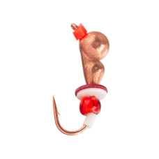 Мормишка вольфрамова Flagman Самиця мурашки з вушком паєтки і кембрик d=3мм мідь, P5525-3 