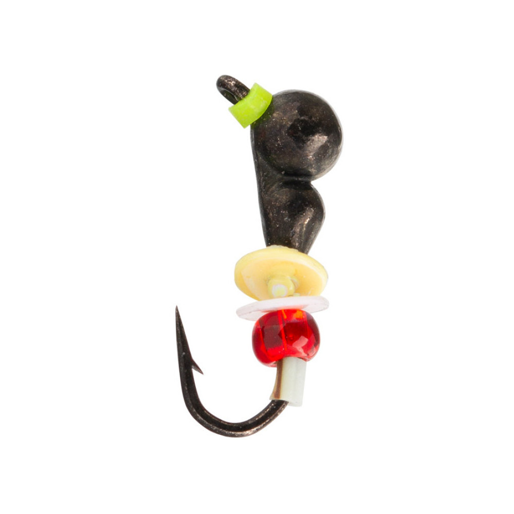 Мормишка вольфрамова Flagman Самиця мурашки з вушком паєтки і кембрик d=3мм чорна, P5525-5