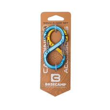 Набір алюмінієвих сервісних карабінів Sigma 8 Wire Set (2 шт) BCP 61016 BASECAMP