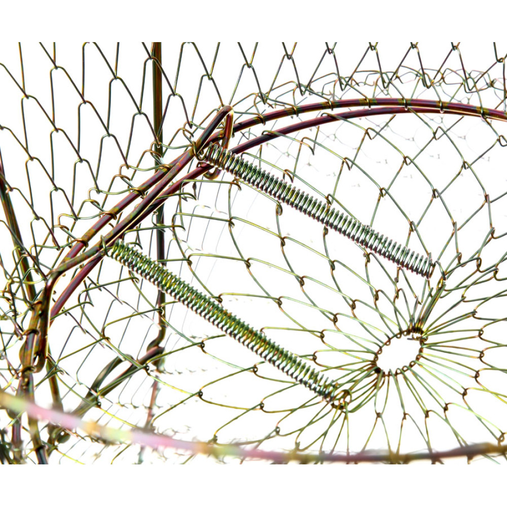 Садок дротяний Flagman овальний з опорами 45х33см W3345H