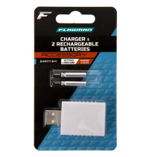 Набір Flagman зар. пристрій та 2 акумулятора (Charger + 2 Rechargeable batteries LIR425), FES01 