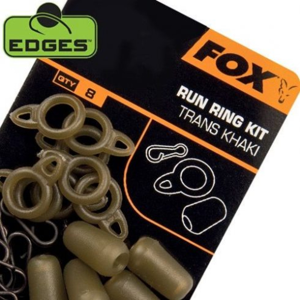 Комплект для скользящего монтажа Fox Edges Standard Run ring kit trans khaki (8шт)
