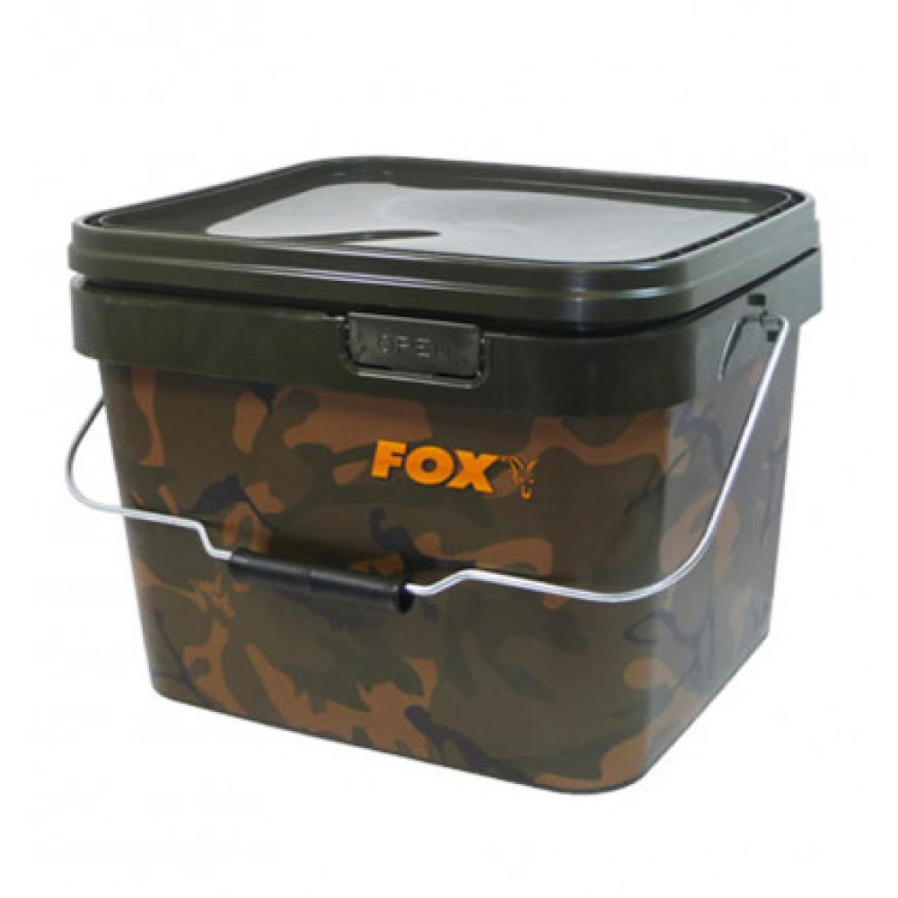 Відро квадратне з кришкою Fox Camo Square Bucket 10L