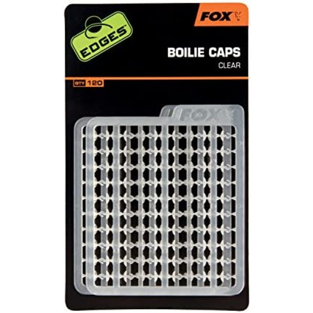 Стопори FOX Edges boilie caps clear (120pcs)
