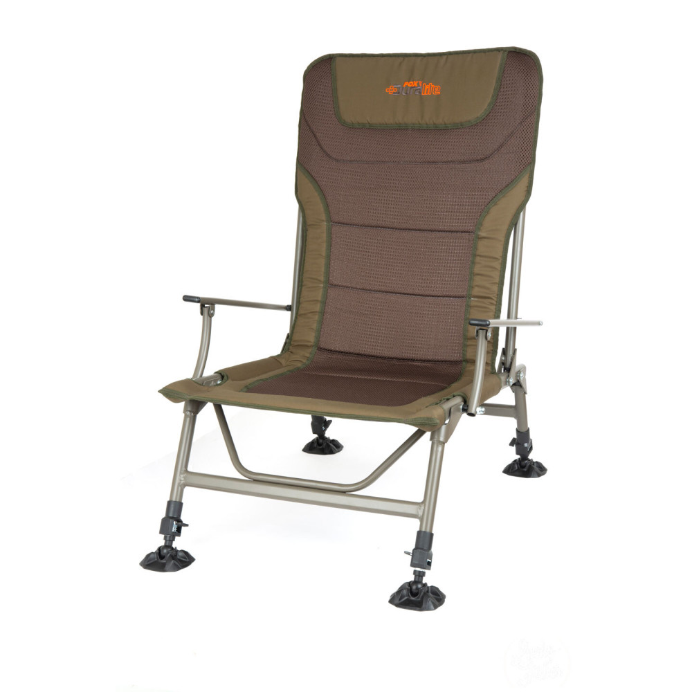 Кресло карповое с подлокотниками Fox Duralight XL chair (до 180кг)