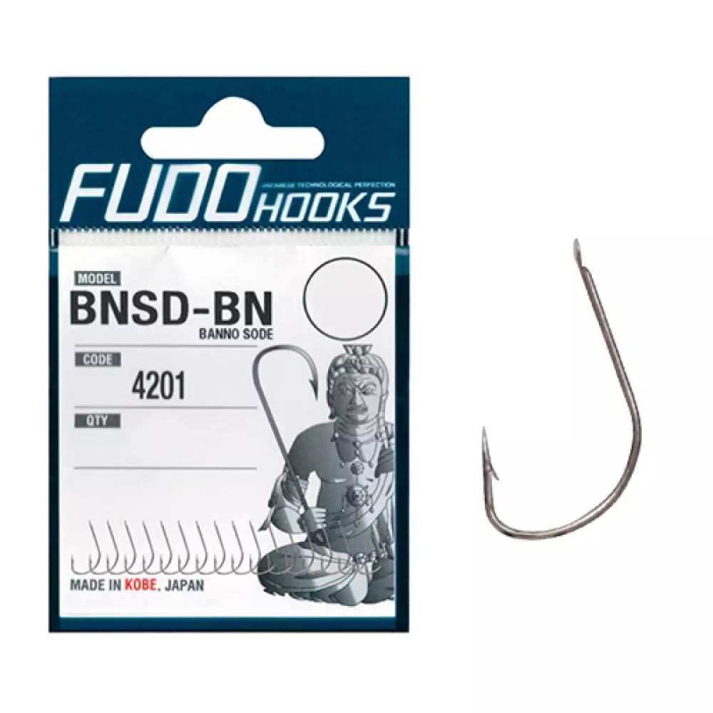Гачок FUDO Hooks BANNO SODE Black Nickel #10