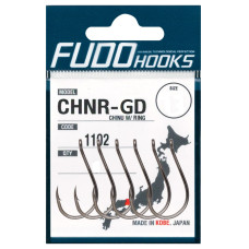 Гачок FUDO Hooks CHINU W/ RING Gold #8