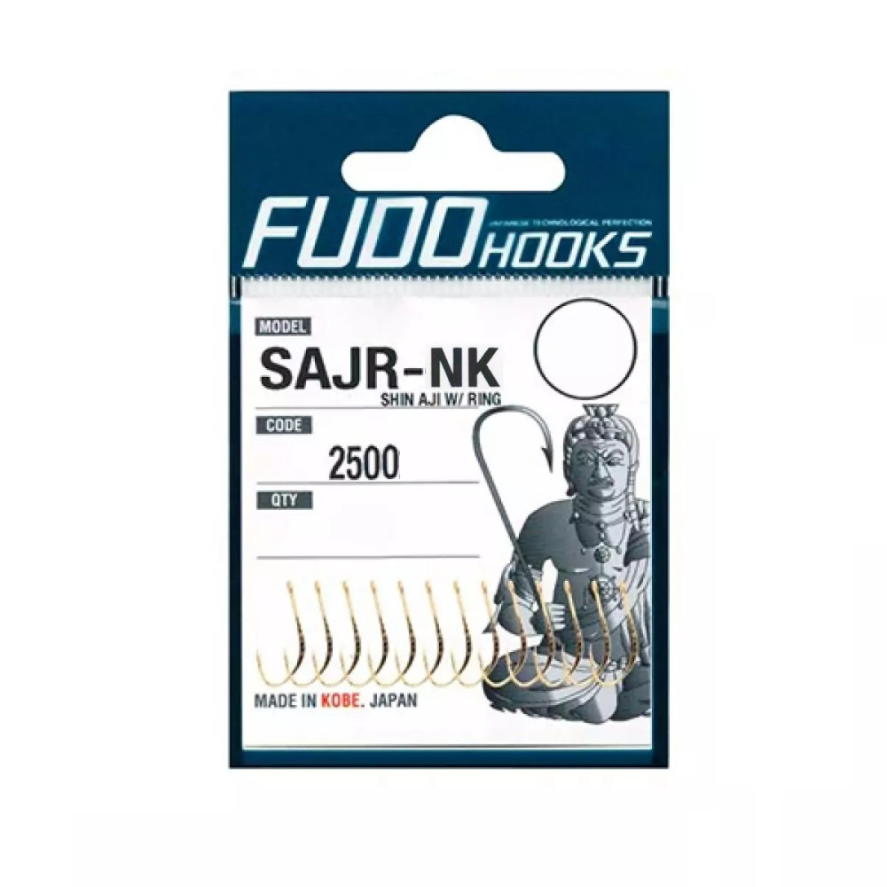 Гачок FUDO Hooks SHIN AJI W/ RING Nickel #11