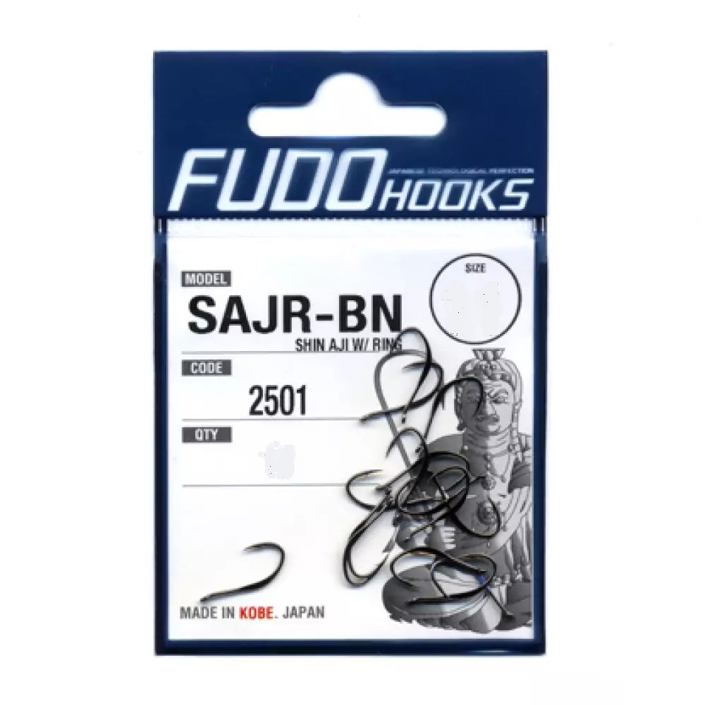 Гачок FUDO Hooks SHIN AJI W/ RING BN #10