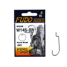 Гачок Fudo Hooks Fudo Worm 104SF Black Nickel #1/0