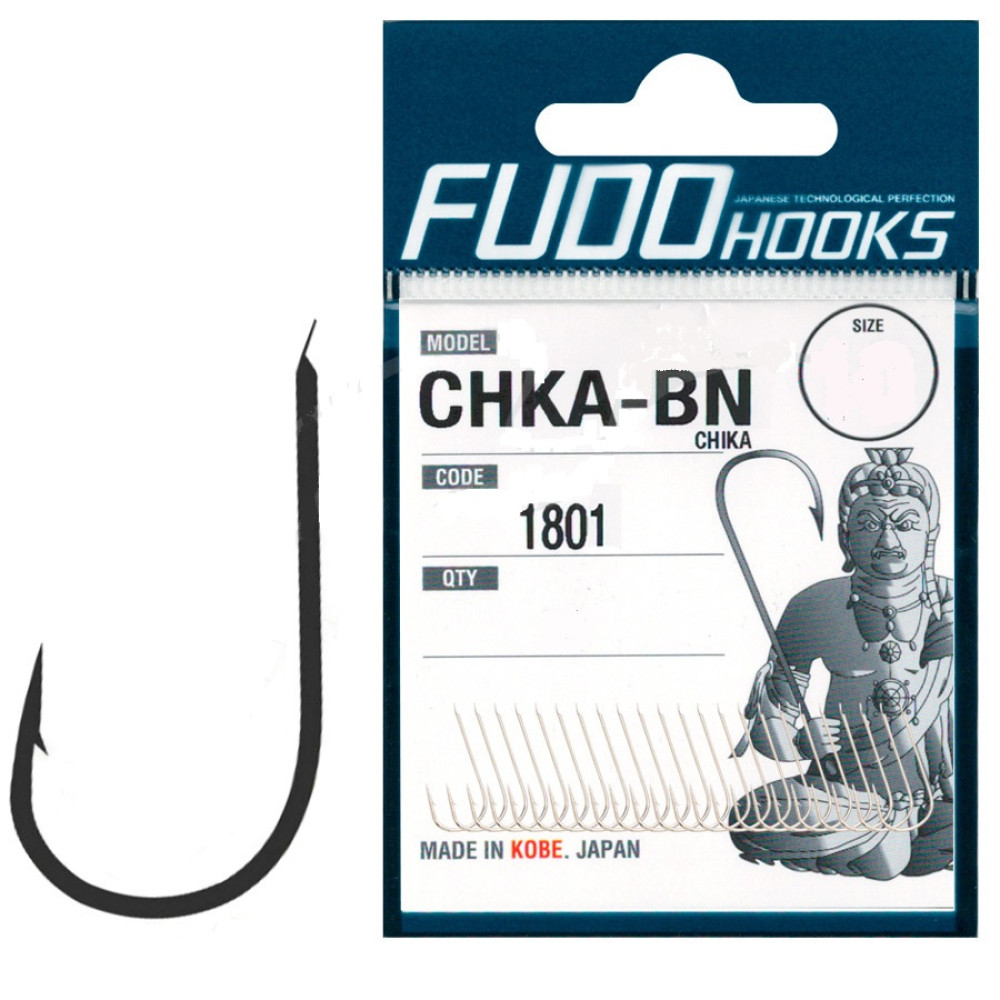 Гачок FUDO Hooks CHIKA Black Nickel #12