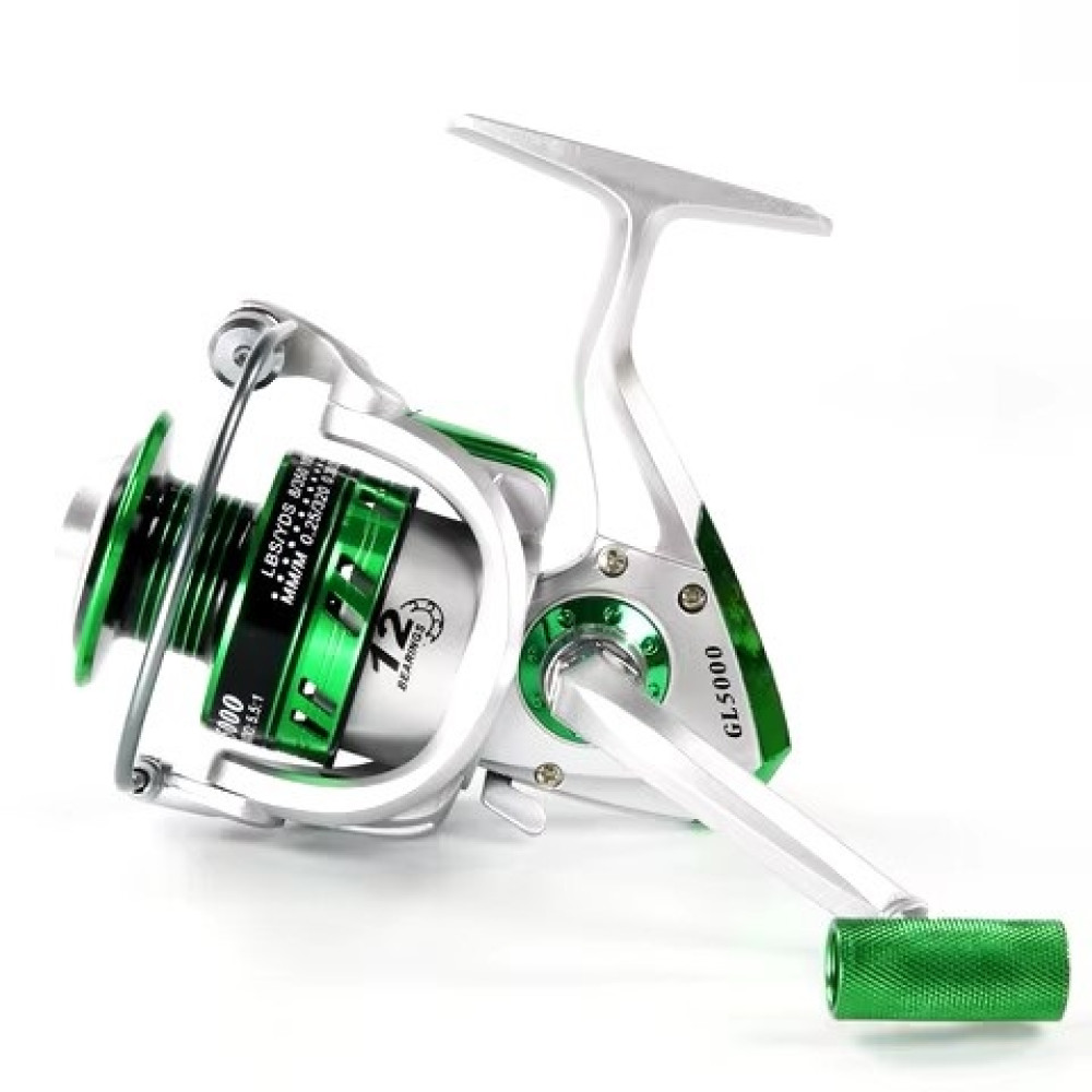 Котушка YUMOSHI GL2000 12п. GREEN метал.шпуля 5.5:1