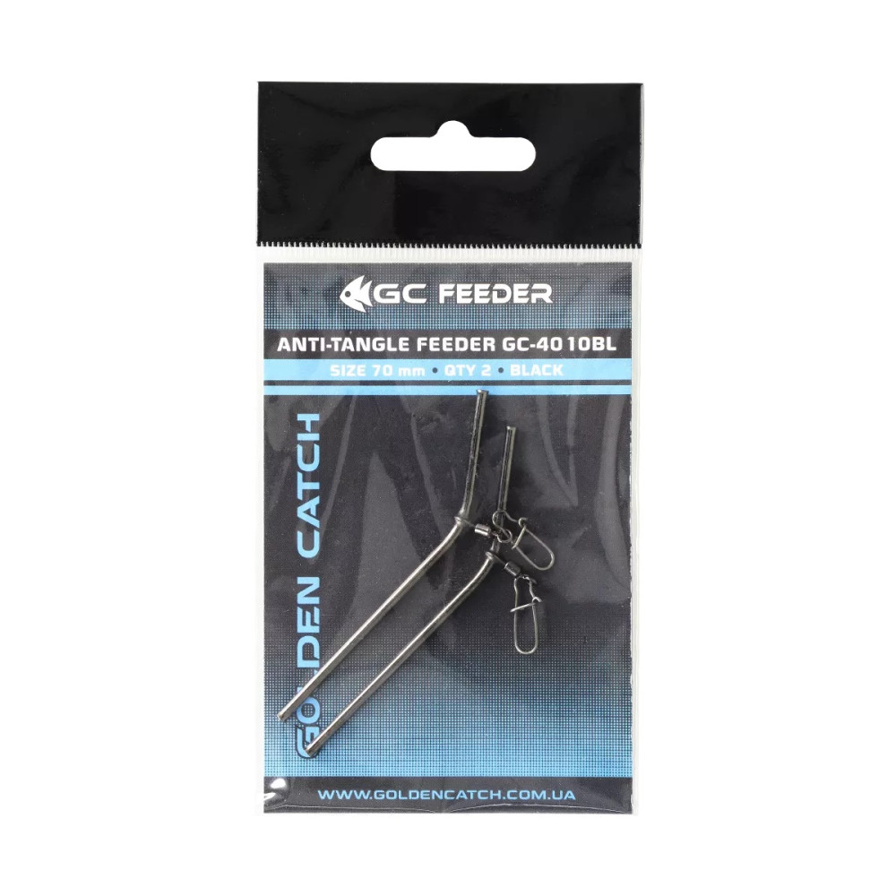 Протизакручувач Golden Catch Feeder 4010BL 90мм Black(2шт)